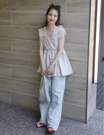 wide loose denim 쥬메로 jumelle