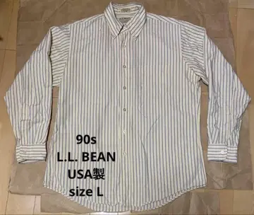 90s L.L. BEAN 엘엘빈 버튼 다운 셔츠 USA제 L