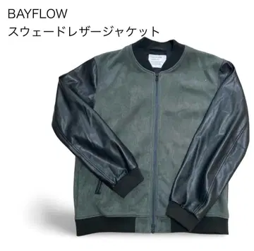 BAYFLOW 블루종 가죽 스웨이드
