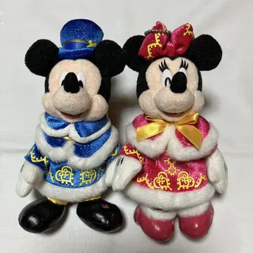 미키 & 미니 봉제 인형 배지