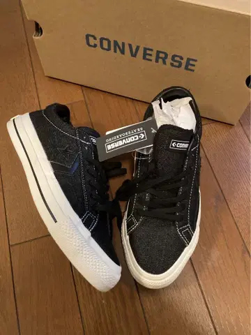 새상품 컨버스 converse 스케이트보딩 블랙 24cm
