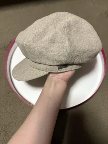 arth 일본제 린넨 100% 헌팅 캡 58cm 내추럴 베이지