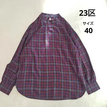 23구(니쥬산쿠) 얇은 소재 긴팔 블라우스 셔츠 40