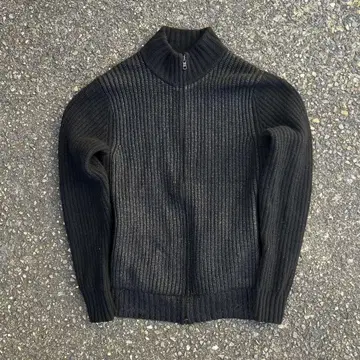 아르마니 익스체인지 드라이버 니트 블랙 더블 지퍼 ARMANI