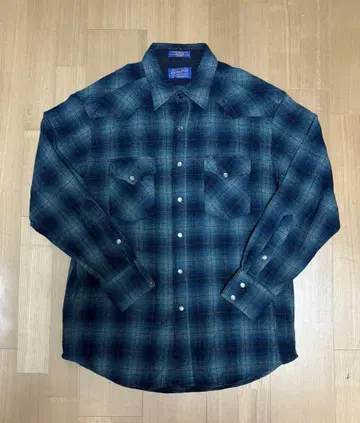 [새상품급] PENDLETON 펜들턴 웨스턴 셔츠. 옴브레 체크 L