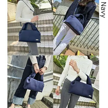 미사용 2WAY 숄더백 핸드백 네이비
