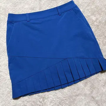 설명란 필독 테일러메이드 플리츠 스커트 XS 블루