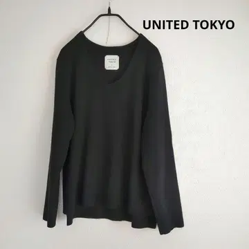 UNITED TOKYO 블랙 V넥 니트 1