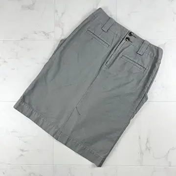 새상품급 홈스펀 캔버스지 타이트 스커트 카키 사이즈 M*GC701
