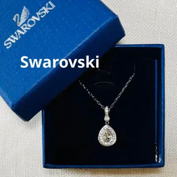 새상품급 Swarovski 스와로브스키 물방울 모양 드롭 목걸이 펜던트