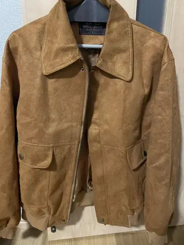 남성용 스웨이드 브라운 자켓 짧은 기장