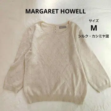 MARGARET HOWELL 니트 스웨터 실크 캐시미어 M 일본제
