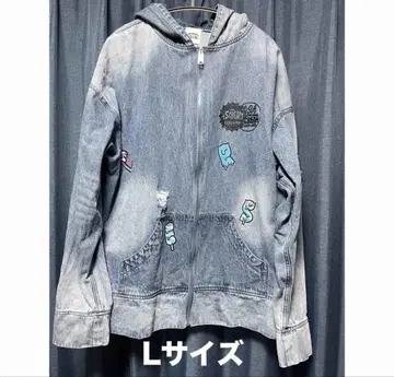 LiSA 아이스크림 데님 후드티 L 사이즈
