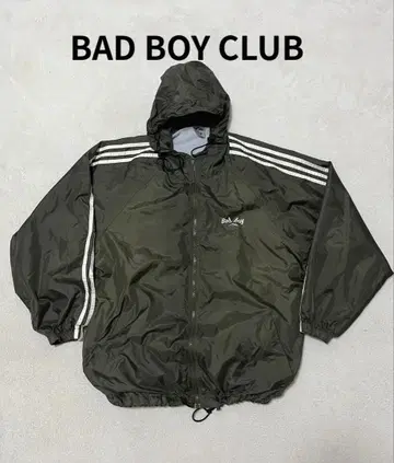 90s BAD BOY 나일론 자켓 그린 3라인 L 상당