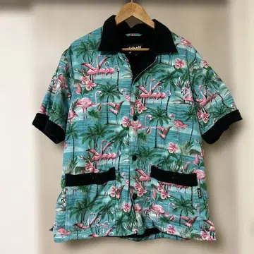 schott 알로하 셔츠 안감 부착 XL 쇼트 반팔