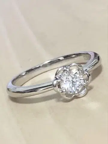 0.306ct (감정서 포함) 다이얼링 (순수 플라티나 사용)