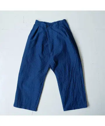 BLUE BLUE JAPAN 작무의 인디고 도비 사루엘 팬츠