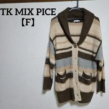 TK MIX PICE [ F ] 스트라이프 가디건