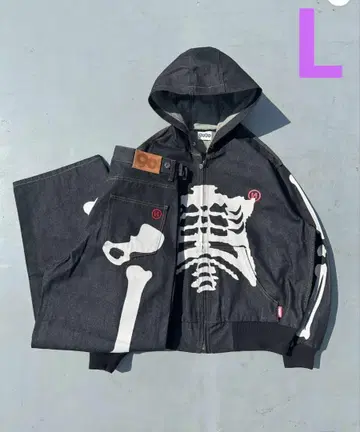 9090 Bone Rigid Denim 셋업