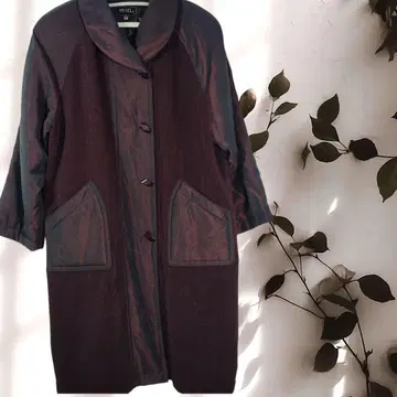 SALE!!!MISSSEL 버건디 롱 코트 LL