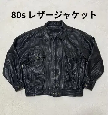 형 lether ranch 가죽 자켓 XL 80s 캐나다제 소가죽