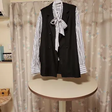 BONLECILL 리본 포함 자켓 셋업