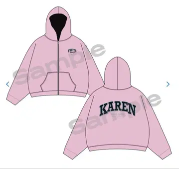 FRUITS ZIPPER 마츠모토 카렌 OSHI API 후드티