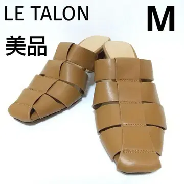 새상품급 탈론 M 카멜 베이지 뮬 구르카 샌들 짜임 메쉬