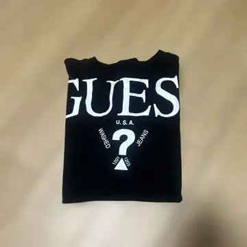 GUESS 블랙 T셔츠 L 사이즈 백 프린트