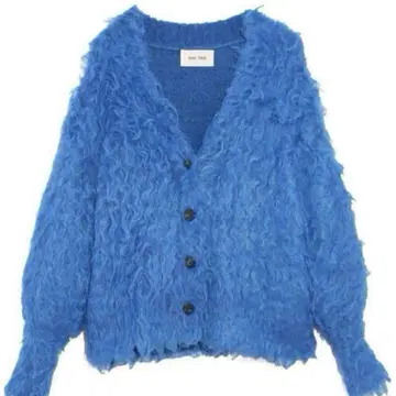 thetoe PIGALLE SHAGGY CARDIGAN blue