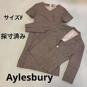Aylesbury 원피스 수트 그레이 체크 무늬 사이즈 F 번호 73