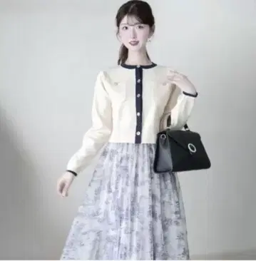 시마무라 여성용 골드 버튼 가디건 (카도와키 레이나)