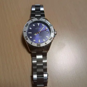 TECHNOS 손목시계 다이얼 보라색