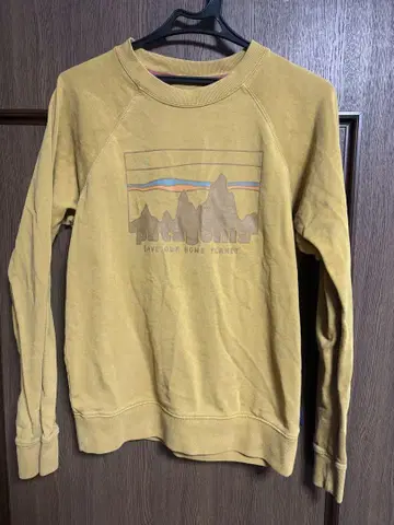 patagonia 오가닉 코튼 트레이닝복 XS 머스타드