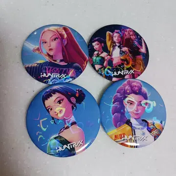 KPOP 걸즈! 데몬 헌터즈 하트릭스 홀로그램 배지 세트