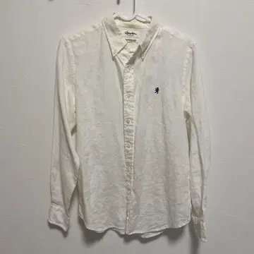 린넨 화이트 버튼 다운 셔츠
