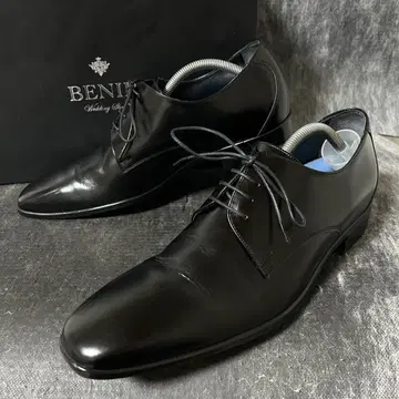 BENIR 베니르 플레인토 가죽 신발 26.5cm 블랙