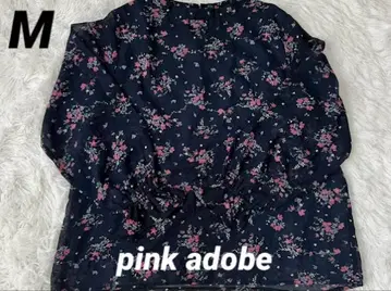 pink adobe 핑크 어도비 꽃무늬 긴팔 블라우스