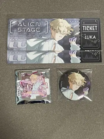 ALIENSTAGE 루카 캔뱃지 중국 연말 퍼즐 애니메이트 특전