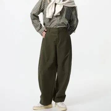 저지 배럴 레그 팬츠 유니클로