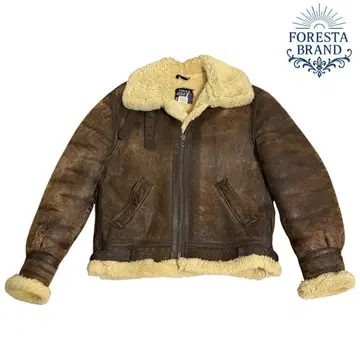 Schott 플라이트 자켓 B-3 무스탕 양가죽 브라운 40 USA