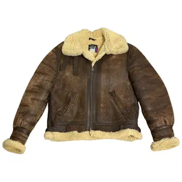 Schott 플라이트 자켓 B-3 무스탕 양가죽 브라운 40 USA