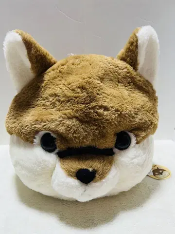 시바견 봉제 인형 마스크
