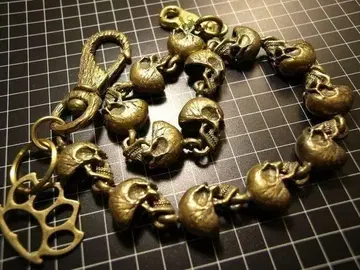 스컬 와이드 체인 SKULL 해골 카이저 너클 포함
