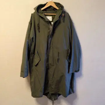 HOUSTON 모즈 코트 M-51 올리브 후드 부착