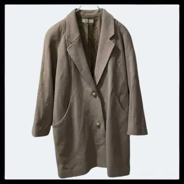 661 보누르 [ M ] 캐시미어 혼방 체스터 코트 일본제 무지 베이지