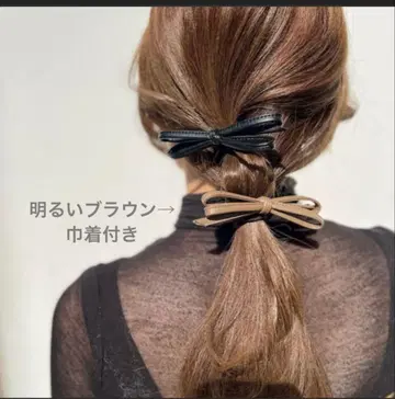 시착만 한 상품 코렛 마루프 가죽 보우 디자인 포니 브라운