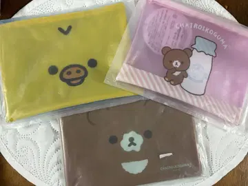 차이로이코구마 비닐 파우치 San-X 키이로이토리 리락쿠마