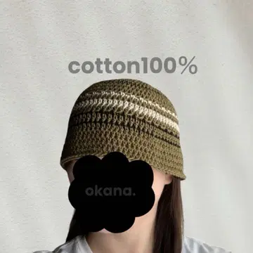 khaki67 크러셔 모자 크로셰 모자 비니 핸드메이드 햇