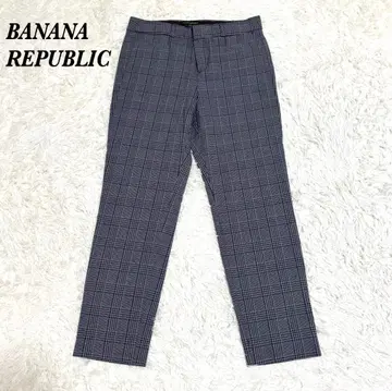 [ 새상품급 ] BANANA REPUBLIC 슬랙스 M 그레이 글렌체크